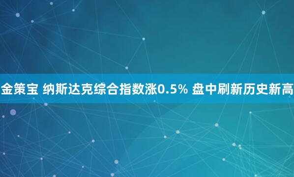 金策宝 纳斯达克综合指数涨0.5% 盘中刷新历史新高